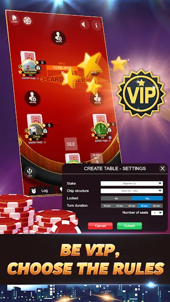 Svara - 3 Card Poker Card Game [MOD: безлимитные фишки и открытые уровни] Screenshot 4
