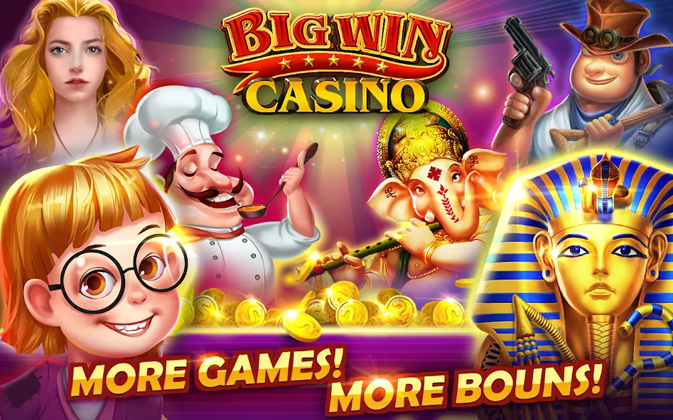 Big Win - Slots Casino™ [MOD: безлимитные монеты и джекпоты] Screenshot 1