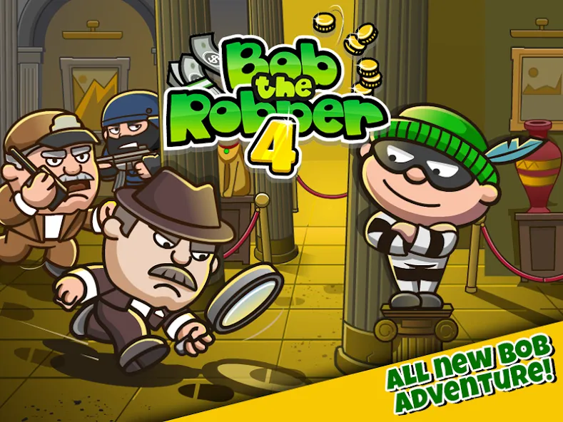 Bob The Robber 4 [MOD: безлимитные деньги и открыты все уровни] Screenshot 1