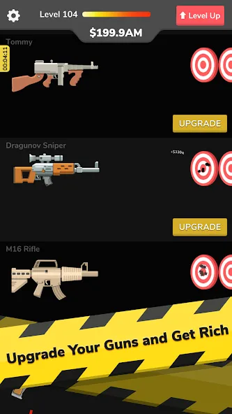 Gun Idle [MOD: много денег и боеприпасов] Screenshot 2
