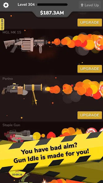 Gun Idle [MOD: много денег и боеприпасов] Screenshot 3