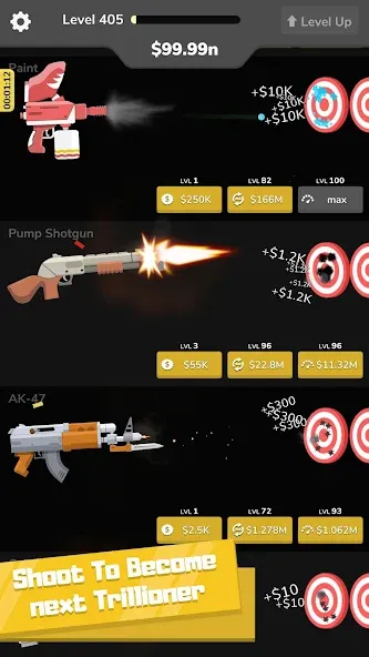 Gun Idle [MOD: много денег и боеприпасов] Screenshot 5