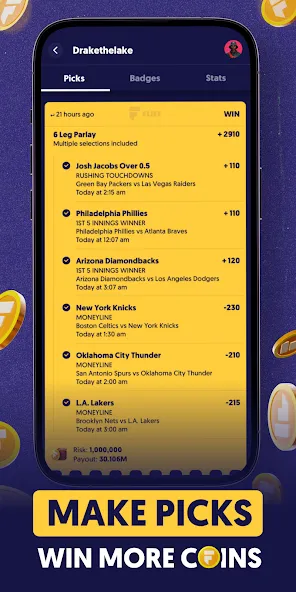 Fliff - Sports Picks [MOD: спортивные прогнозы без ограничений] Screenshot 2