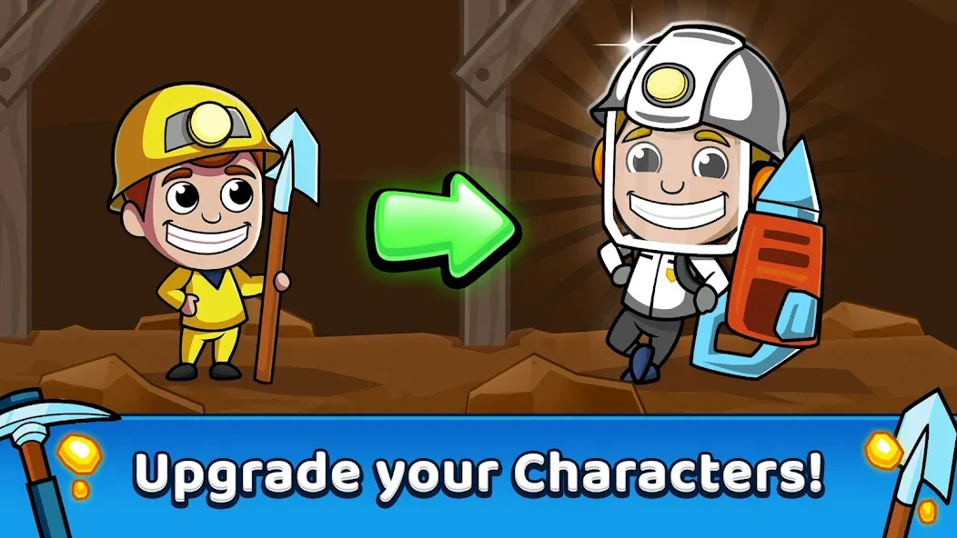 Idle Miner Tycoon: Gold Games [MOD: безлимитные деньги и много золота] Screenshot 2