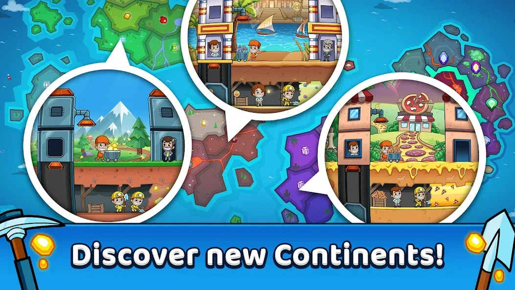 Idle Miner Tycoon: Gold Games [MOD: безлимитные деньги и много золота] Screenshot 4