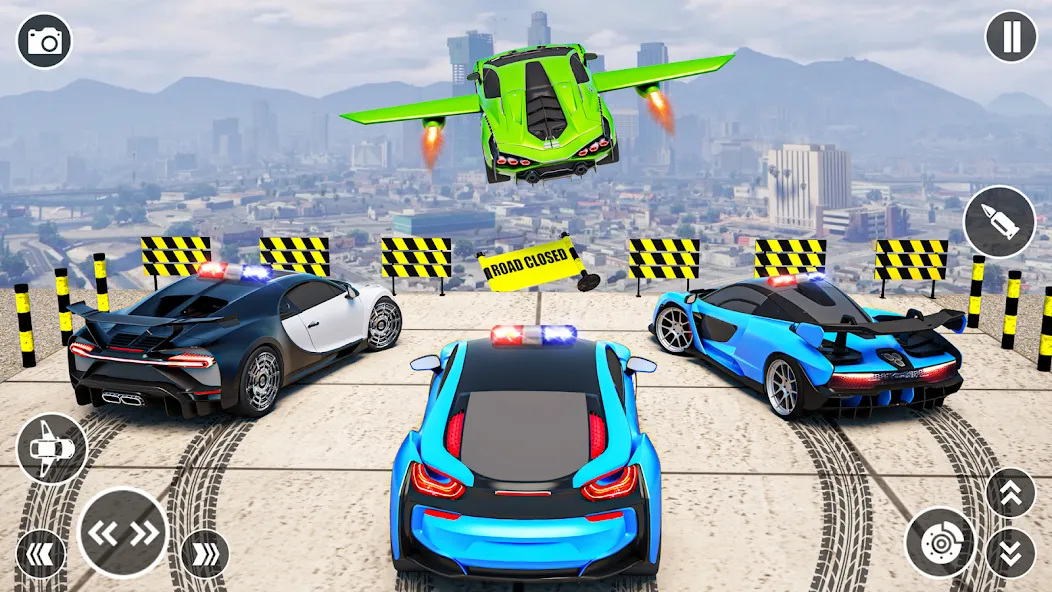 Flying Car Robot Shooting Game [MOD: безлимитные деньги и оружие] Screenshot 2