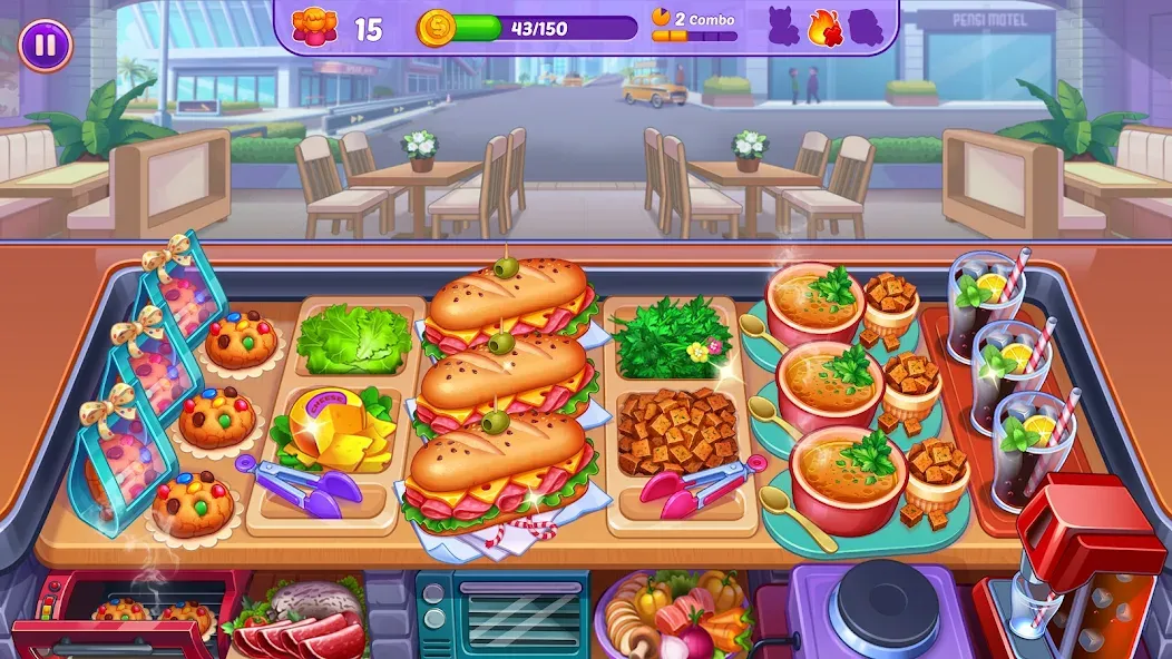 Cooking Crush - Cooking Game [MOD: безлимитные монеты и энергия] Screenshot 4
