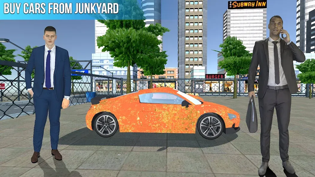 Used Car Dealers Job Simulator [MOD: безлимитные деньги и открыты все машины] Screenshot 2