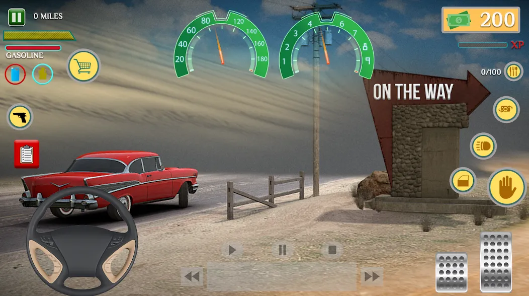 Long Road Trip Games Car Drive [MOD: безлимитное топливо и быстрые машины] Screenshot 1