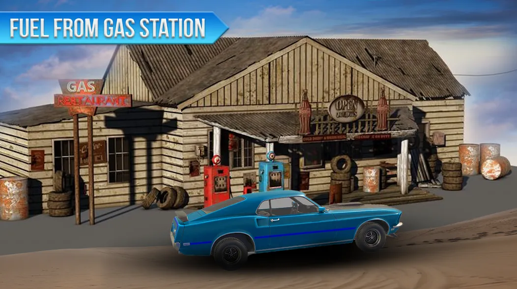 Long Road Trip Games Car Drive [MOD: безлимитное топливо и быстрые машины] Screenshot 3