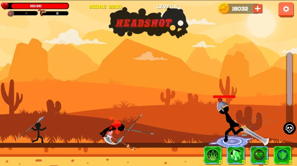 Spear war with Stickman [MOD: безлимитные монеты и усиленное оружие] Screenshot 2