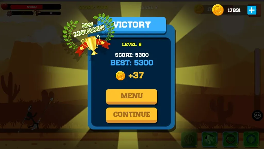 Spear war with Stickman [MOD: безлимитные монеты и усиленное оружие] Screenshot 4
