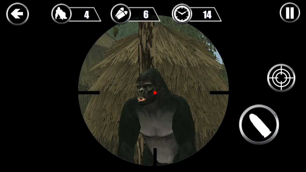 Gorilla Hunter: Hunting games [MOD: безлимитные патроны и мощное оружие] Screenshot 4