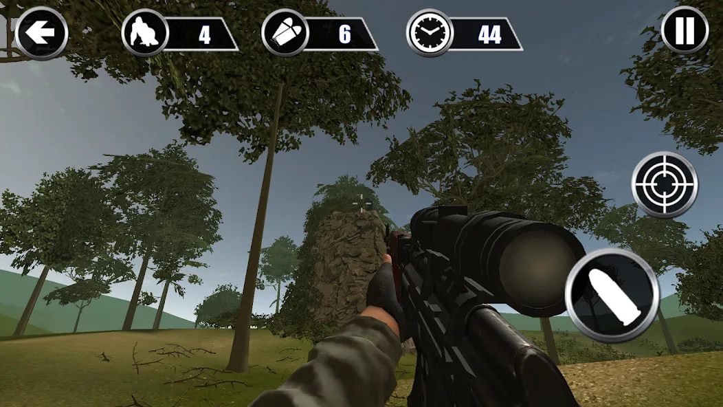 Gorilla Hunter: Hunting games [MOD: безлимитные патроны и мощное оружие] Screenshot 5