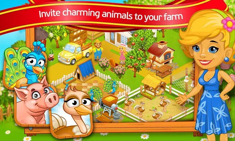Farm Town: Cartoon Story [MOD: много монет и всё открыто] Screenshot 1
