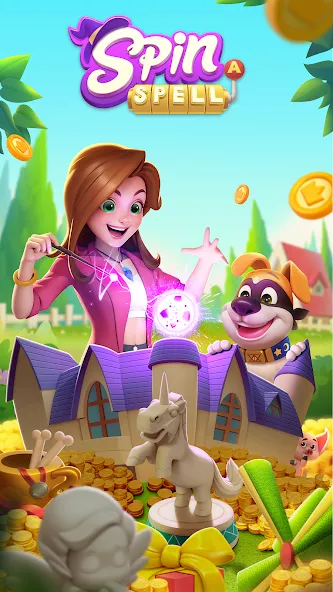 Spin A Spell - Master of Coin [MOD: много монет и открытые уровни] Screenshot 1