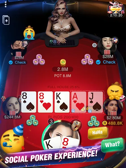 Holdem or Foldem - Texas Poker [MOD: безлимитные фишки и открыты турниры] Screenshot 2