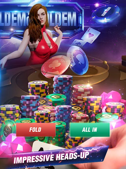 Holdem or Foldem - Texas Poker [MOD: безлимитные фишки и открыты турниры] Screenshot 3
