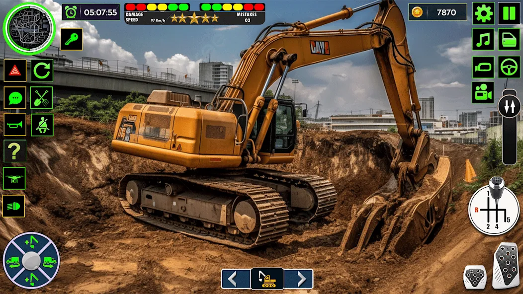 Real Road Construction Games [MOD: безлимитные деньги и техника] Screenshot 1