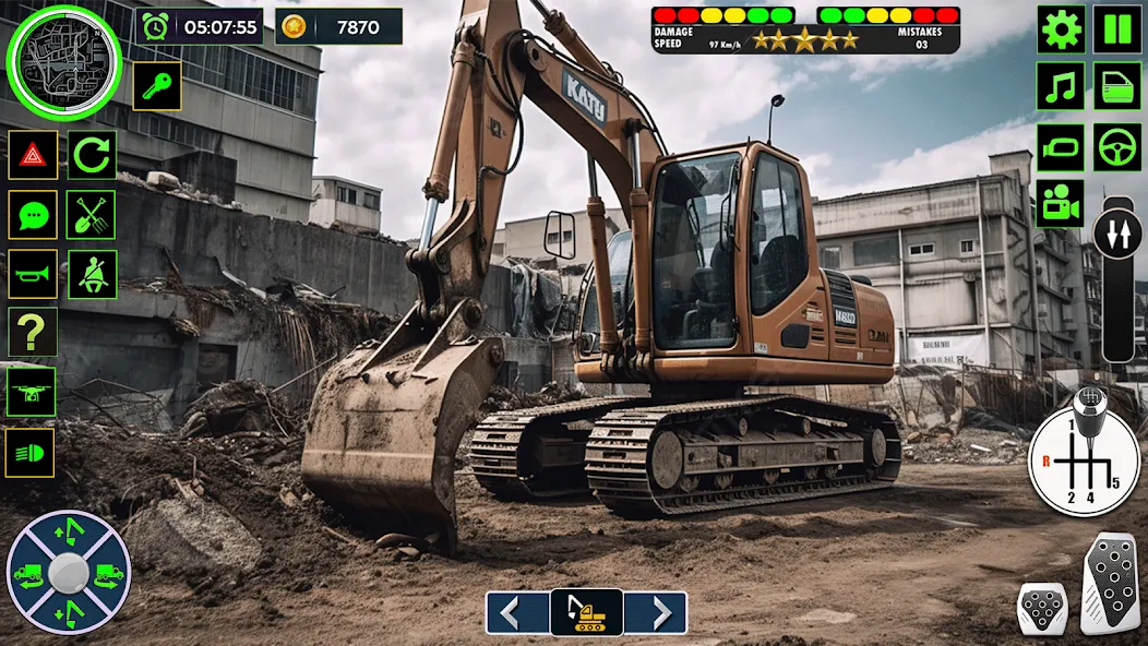 Real Road Construction Games [MOD: безлимитные деньги и техника] Screenshot 2
