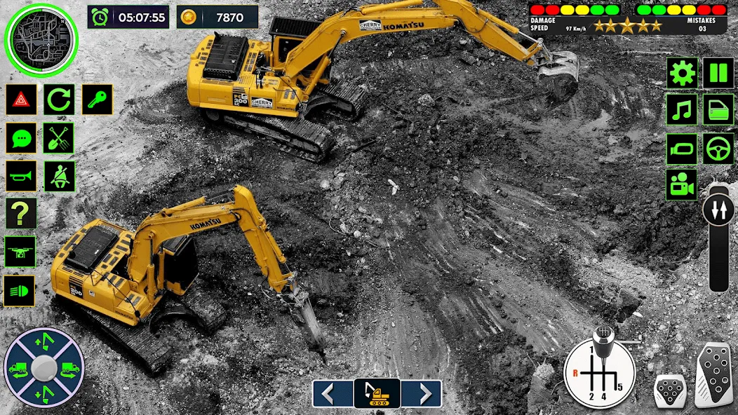 Real Road Construction Games [MOD: безлимитные деньги и техника] Screenshot 3