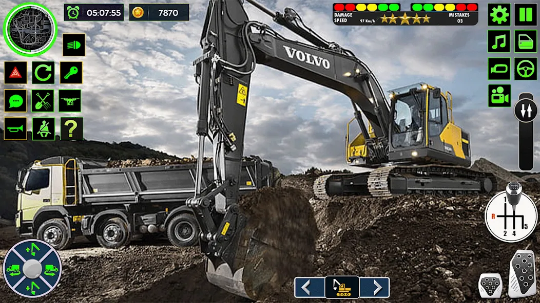 Real Road Construction Games [MOD: безлимитные деньги и техника] Screenshot 4