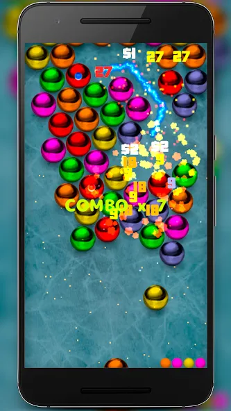 Magnetic balls bubble shoot [MOD: безлимитные жизни и усиленные бонусы] Screenshot 3
