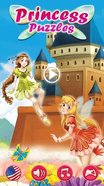 Princess Girls Puzzles - Kids [MOD: открыты все пазлы и уровни] Screenshot 1