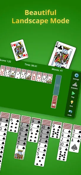 Spider Solitaire Classic [MOD: без рекламы и все масти открыты] Screenshot 2