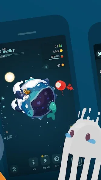 Walkr: Fitness Space Adventure [MOD: безлимитная энергия и монеты] Screenshot 5