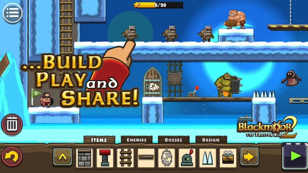 Blackmoor 2: Action Platformer [MOD: безлимитные монеты и разблокированы герои] Screenshot 5
