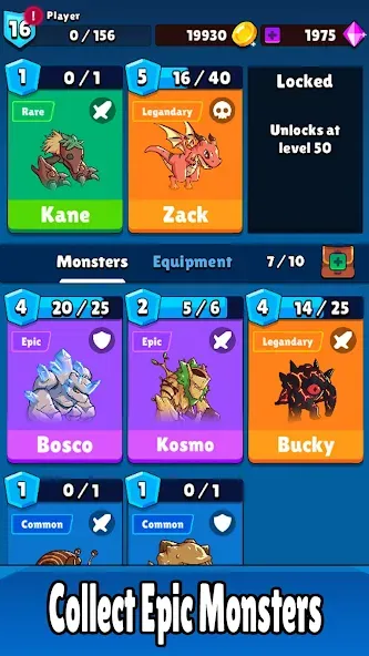 Monster RPG: AFK Idle Clicker [MOD: много денег и усиленные монстры] Screenshot 1