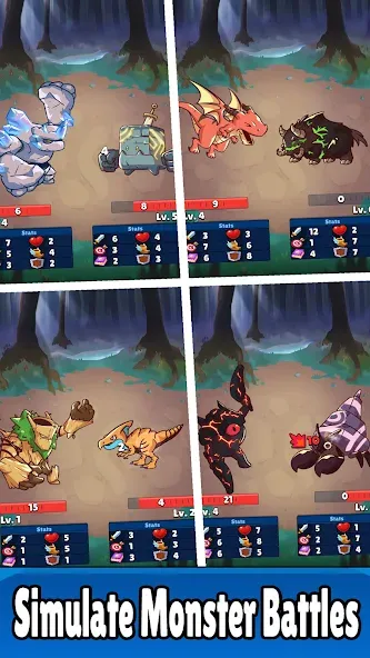 Monster RPG: AFK Idle Clicker [MOD: много денег и усиленные монстры] Screenshot 2