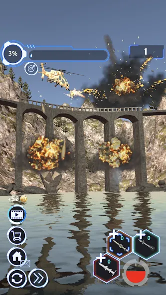 City Demolish: Rocket Smash! [MOD: безлимитные ракеты и разрушения] Screenshot 5