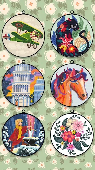 Cross Stitch Club [MOD: разблокированы все узоры и нитки] Screenshot 1
