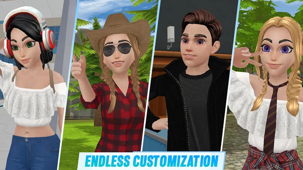 Virtual Sim Story: Home &amp; Life [MOD: безлимитные деньги и ресурсы] Screenshot 3