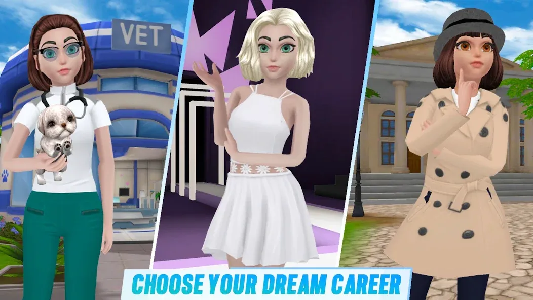 Virtual Sim Story: Home &amp; Life [MOD: безлимитные деньги и ресурсы] Screenshot 5