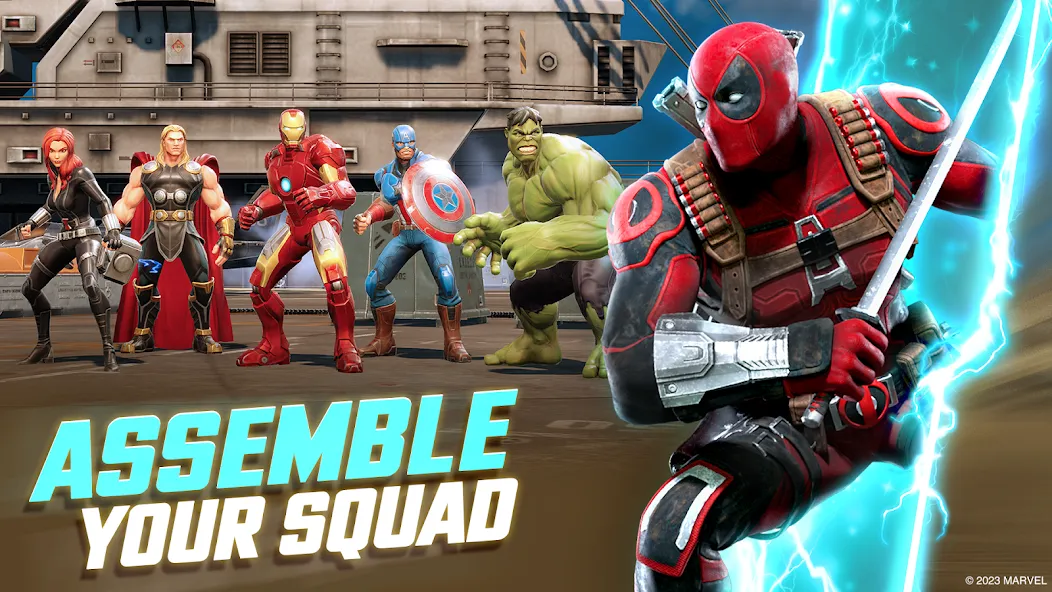 MARVEL Strike Force: Squad RPG [MOD: безлимитные ресурсы и усиленная команда] Screenshot 1