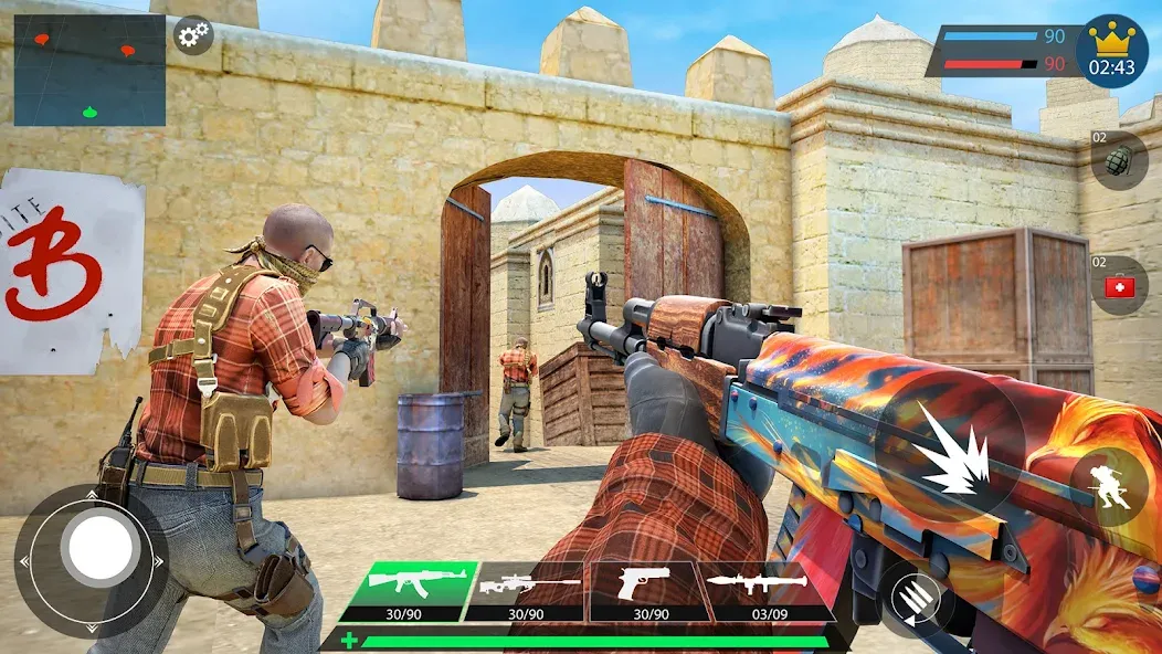 Commando Gun Shooting Games 3D [MOD: безлимитные патроны и здоровье] Screenshot 2