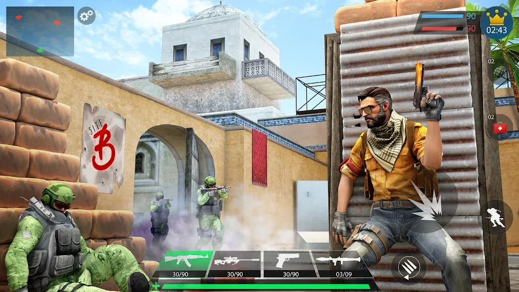Commando Gun Shooting Games 3D [MOD: безлимитные патроны и здоровье] Screenshot 3