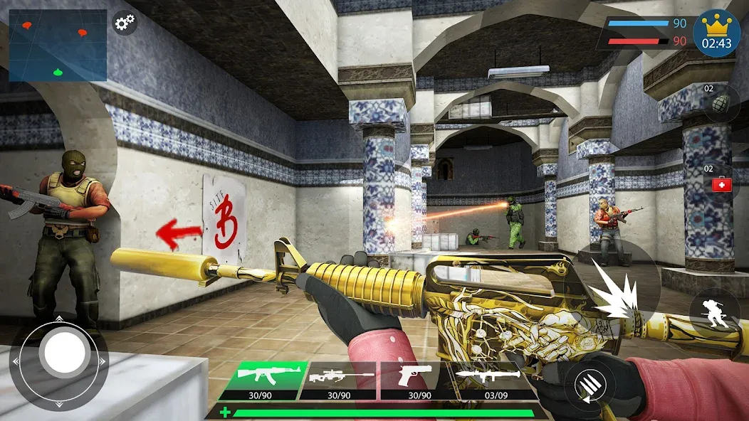 Commando Gun Shooting Games 3D [MOD: безлимитные патроны и здоровье] Screenshot 4