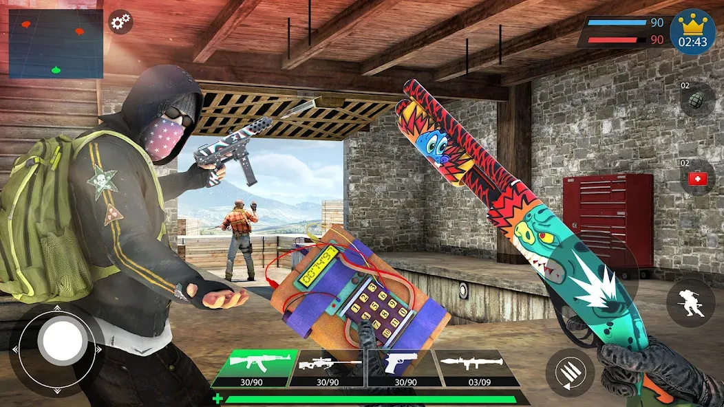 Commando Gun Shooting Games 3D [MOD: безлимитные патроны и здоровье] Screenshot 5
