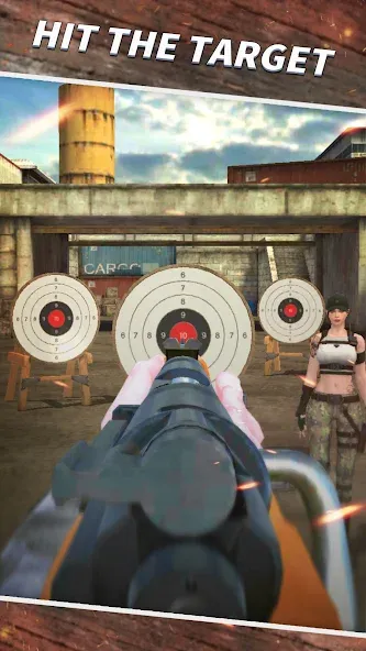Sniper Shooting : 3D Gun Game [MOD: безлимитные деньги и оружие] Screenshot 4