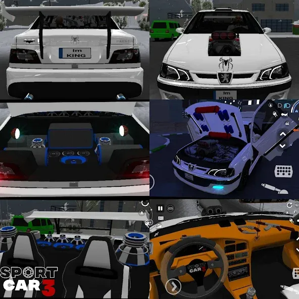 Sport car 3 : Taxi &amp; Police - [MOD: безлимитные деньги и топливо] Screenshot 1