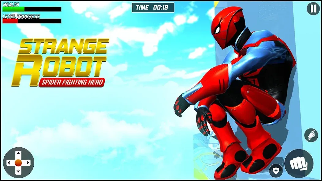 Strange Robot Spider hero Game [MOD: неограниченные деньги и все уровни] Screenshot 1