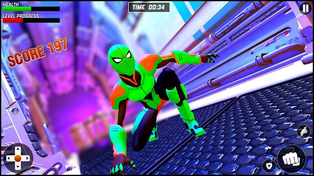 Strange Robot Spider hero Game [MOD: неограниченные деньги и все уровни] Screenshot 2