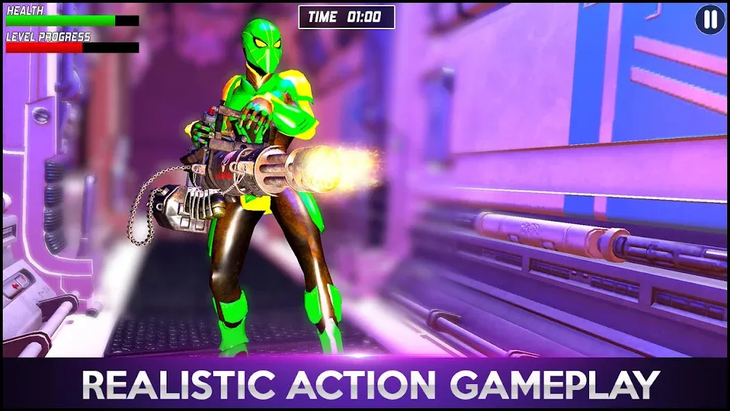 Strange Robot Spider hero Game [MOD: неограниченные деньги и все уровни] Screenshot 4