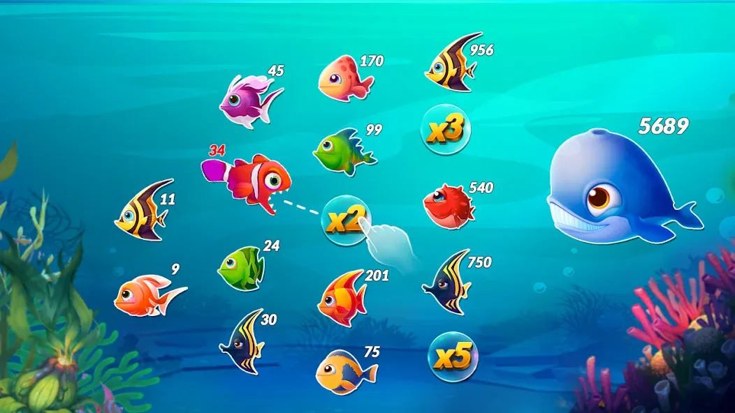 Big Eat Fish Games Shark Games [MOD: безлимитные деньги и усиленная акула] Screenshot 3