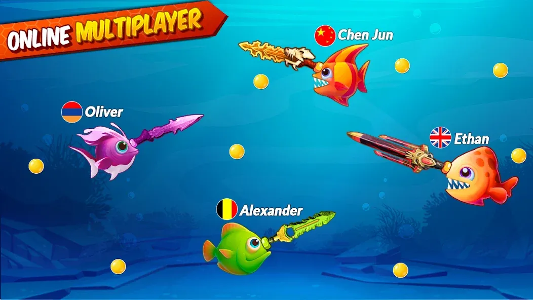 Big Eat Fish Games Shark Games [MOD: безлимитные деньги и усиленная акула] Screenshot 4