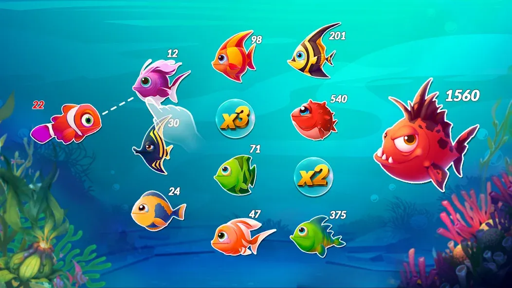 Big Eat Fish Games Shark Games [MOD: безлимитные деньги и усиленная акула] Screenshot 5